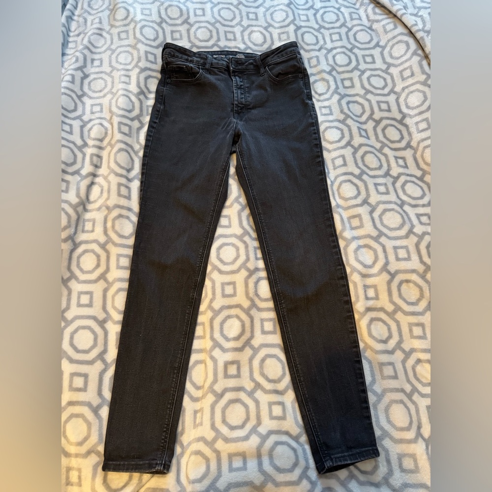 Old Navy Women's High Rise Rockstar Super Skinny black Jeans